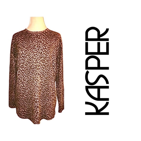Kasper Sweaters - Nina Charles for KASPER Lambswool/Angora Blend Sweater